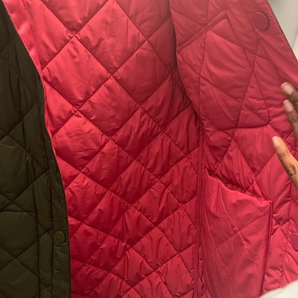 NVLT Quilted Long Green Coat - Picture 5 of 14